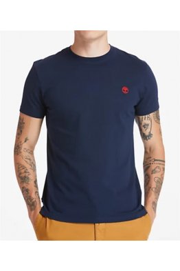 T-SHIRT TIMBERLAND GIROCOLLO COTONE LOGO