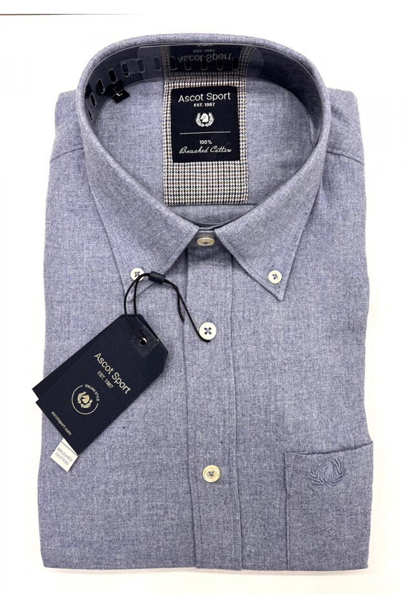 CAMICIA ASCOT FLANELLA