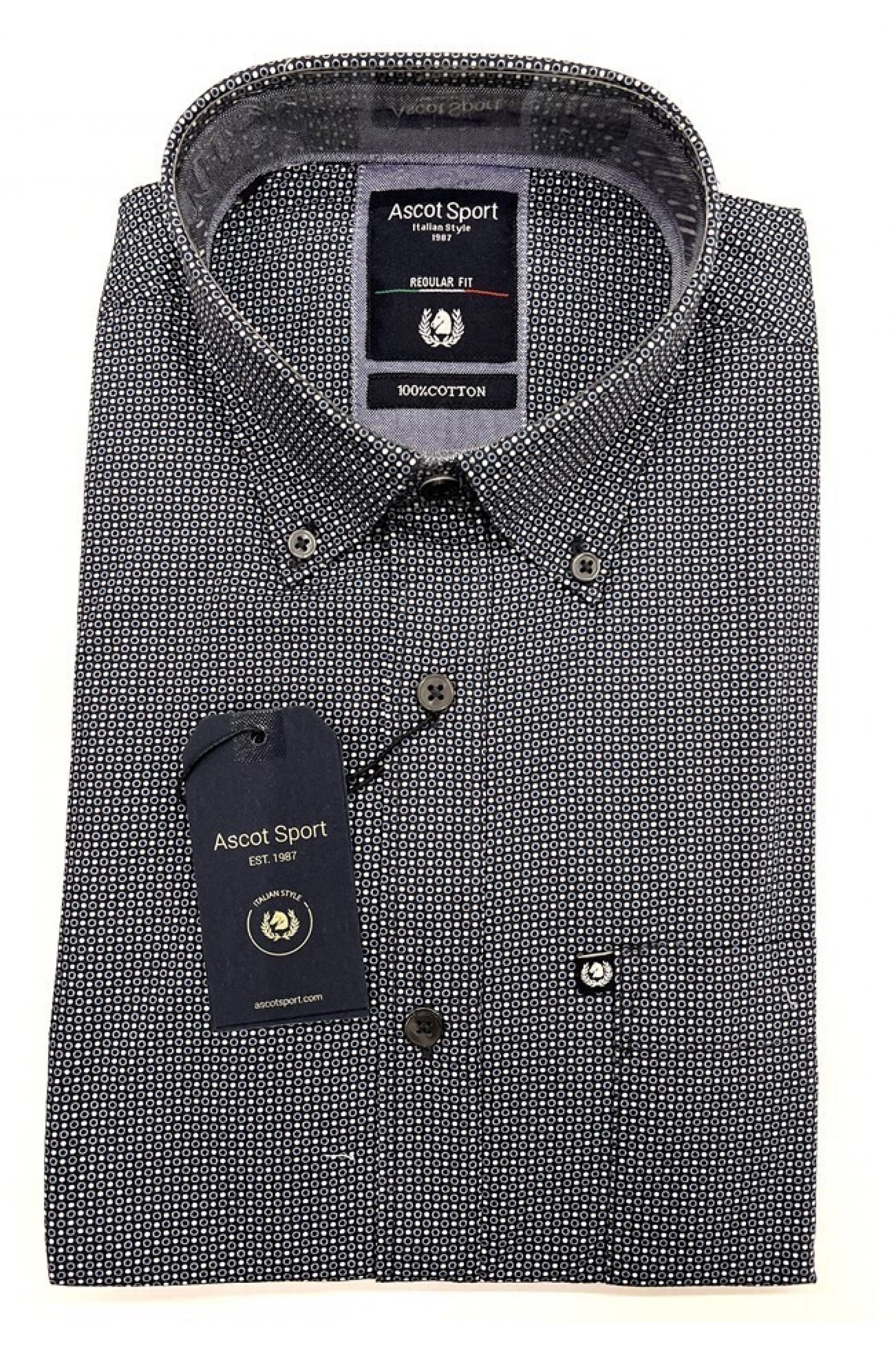 CAMICIA ASCOT COTONE MICRO FANTASIA 2