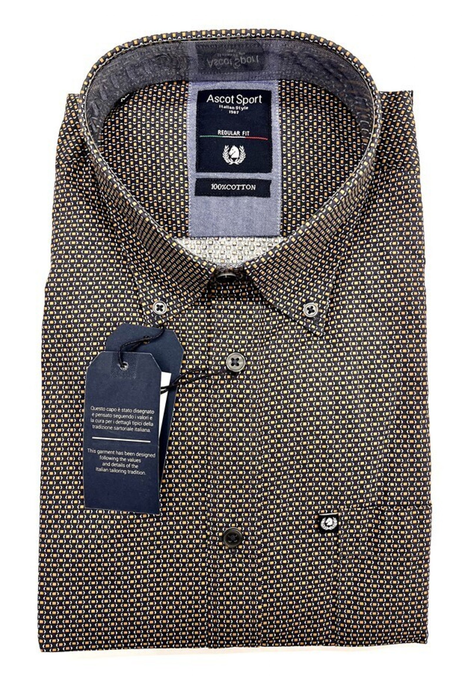 CAMICIA ASCOT COTONE MICRO FANTASIA 4