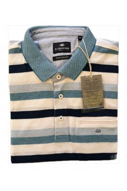 POLO GRANCHIO RIGATA CON TASCHINO GR78